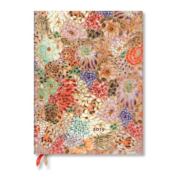 Kalendarz na 2019 rok Paperblanks Kikka, 18x23 cm
