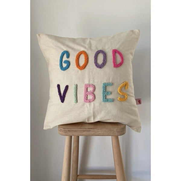 Poszewka na poduszkę 45x45 cm Good Vibes – Oyo home