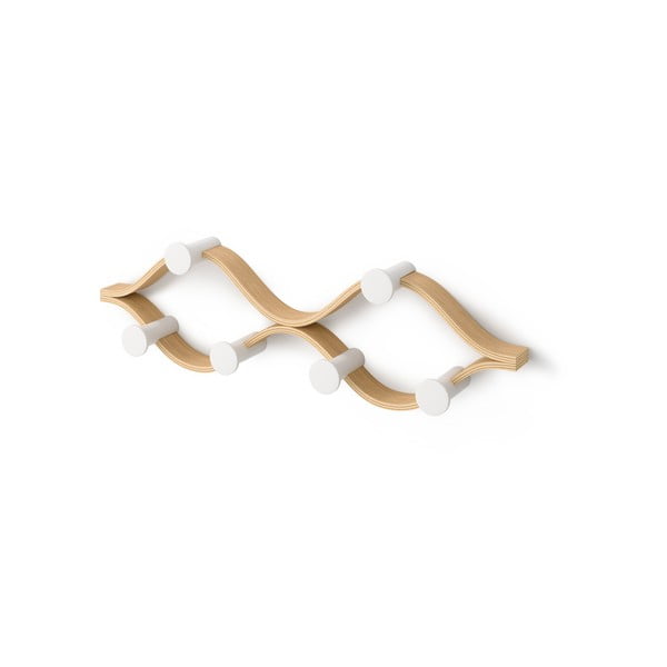 Wieszak ścienny z litego drewna kauczukowego Montage – Umbra-image-2