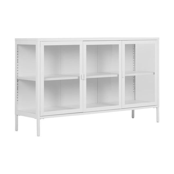 Biała metalowa witryna 140x85 cm Brisbane – House Nordic-image-1