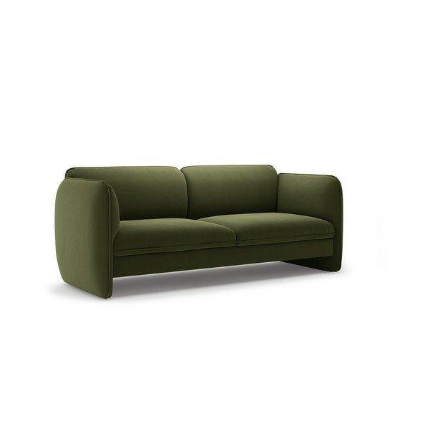 Zielona aksamitna sofa 204 cm Georgia – Micadoni -image-2