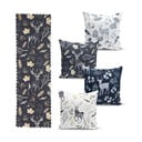 Zestaw 4 świątecznych poszewek na poduszki i bieżnika Minimalist Cushion Covers Christmas Forest