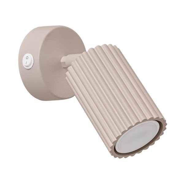 Szarobrązowa metalowa lampa punktowa 8x16 cm Gleam – Sollux