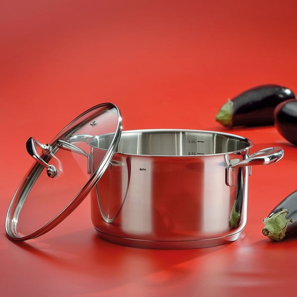 Garnek ze stali nierdzewnej z pokrywką Kela Flavoria, ø 16 cm-image-1