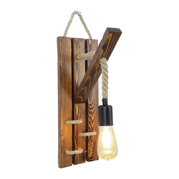 Kinkiet z drewna sosnowego Niki-image-2