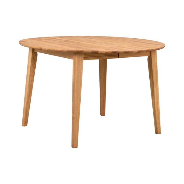 Okrągły rozkładany stół z litego drewna dębowego ø 120 cm Filippa – Rowico