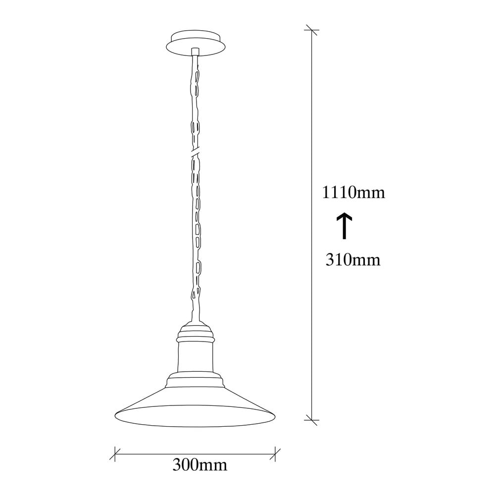 Lampa wisząca w kolorze brązu z metalowym kloszem ø 30 cm Sivani – Opviq lights (zdjęcie 5)