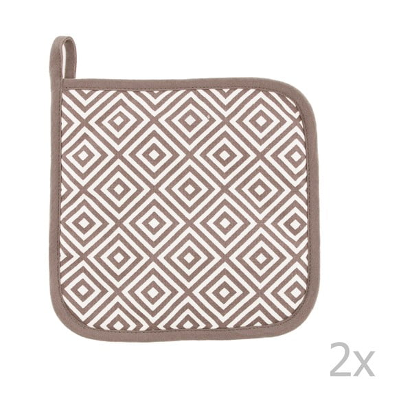 Bawełniane rękawice kuchenne zestaw 2 szt. Geo – Tiseco Home Studio-image-1