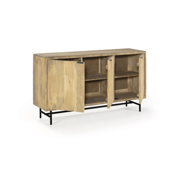 Komoda z litego drewna mango w naturalnym kolorze 150x85x40 cm Mundra – MOME-image-3