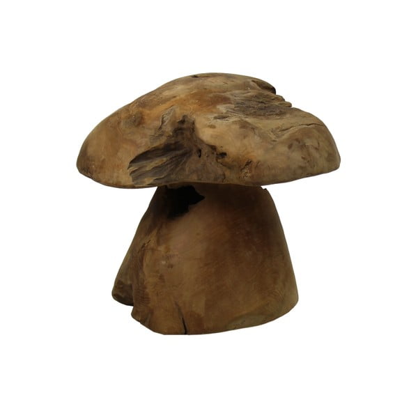 Dekoracja z drewna tekowego HSM Collection Mushroom, 30 cm