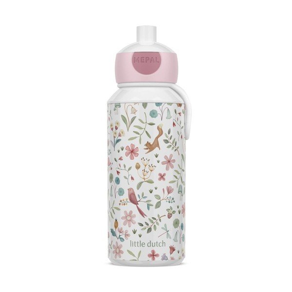Biała/różowa plastikowa butelka dla dzieci 400 ml Fairy Wonders – Mepal