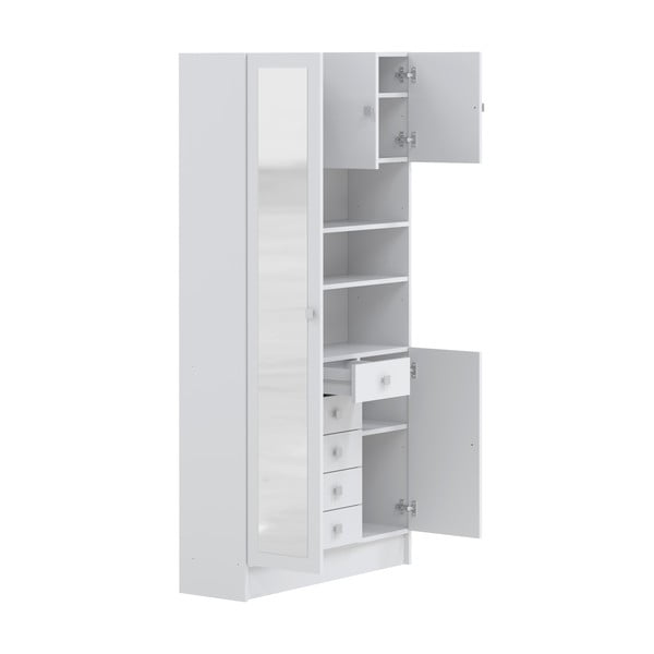 Biała szafka łazienkowa 90x182 cm Combi – TemaHome-image-3