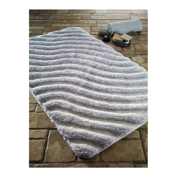 Biały dywanik łazienkowy Confetti Bathmats Halikarnas, 70x120 cm