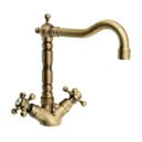 Bateria umywalkowa stojąca w kolorze brązu Antea – Sapho