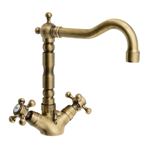 Bateria umywalkowa stojąca w kolorze brązu Antea – Sapho