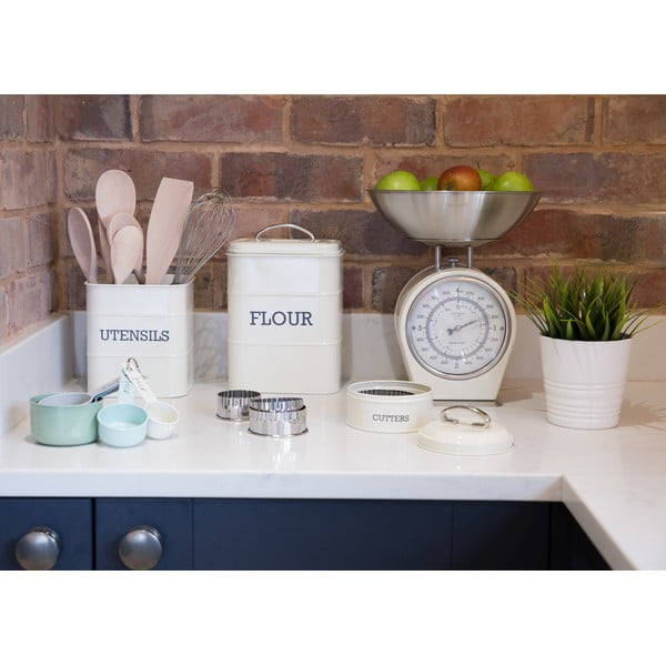 Stalowy pojemnik na żywność na mąkę Living Nostalgia – Kitchen Craft-image-2