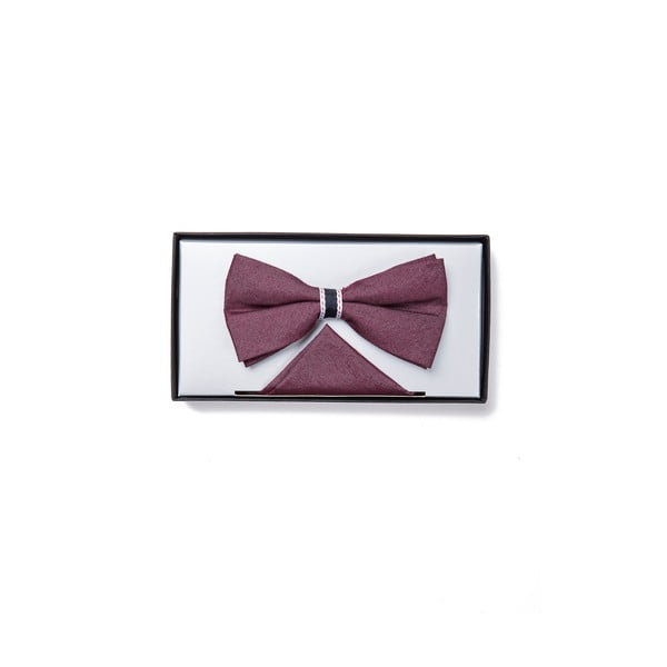 Zestaw muszki i poszetki Deep Rose