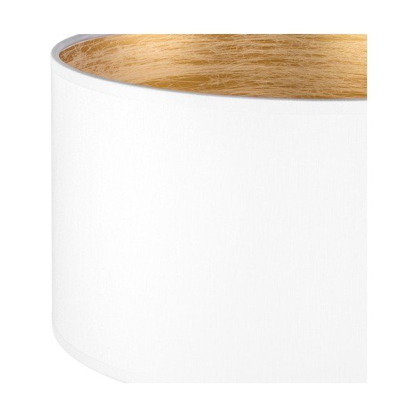 Biała lampa stołowa z detalem w złotym kolorze Sotto Luce Tres S, ⌀ 25 cm-image-1