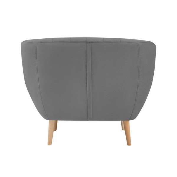 Szary aksamitny fotel Mazzini Sofas Sardaigne-image-4