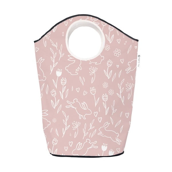 Różowy materiałowy dziecięcy kosz do przechowywania Sweet Bunnies – Butter Kings