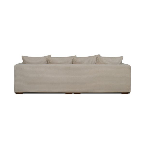 Beżowa sztruksowa sofa 266 cm Comfy – Scandic-image-3