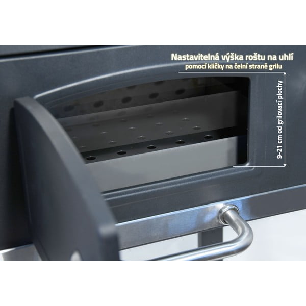 Grill na węgiel drzewny z żeliwnym rusztem Cattara Royal-image-1