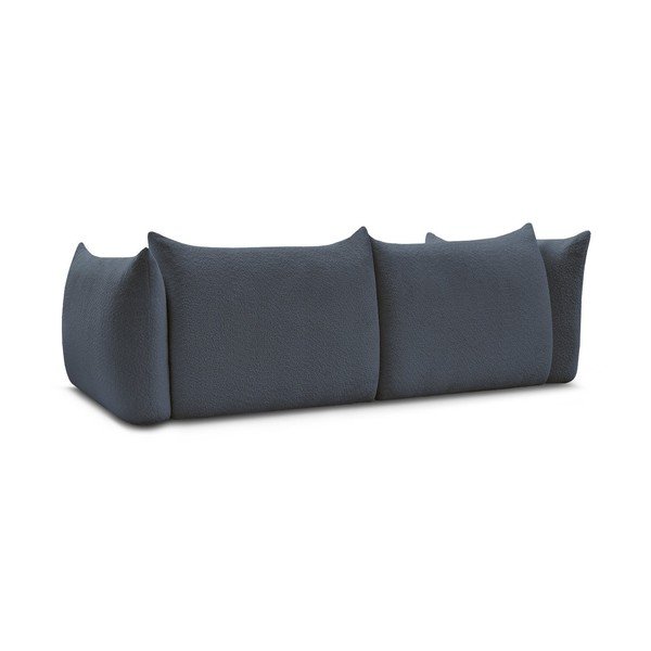 Ciemnoniebieska sofa z materiału bouclé 286 cm Azra – Bobochic Paris-image-4