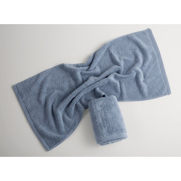 Niebieski bawełniany ręcznik El Delfin Lisa Coral, 50x100 cm