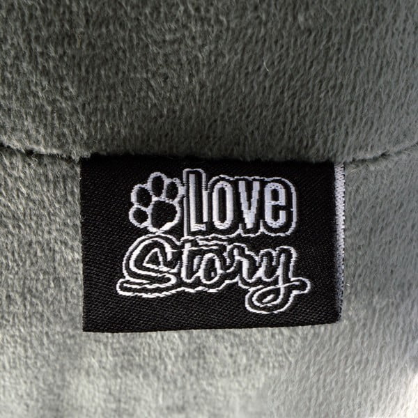 Ciemnozielona budka dla kota 38x35 cm – Love Story-image-2