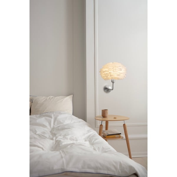 Metalowy kinkiet bez klosza w kolorze srebra Santé – UMAGE-image-1