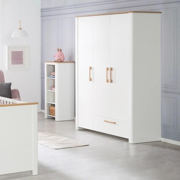 Biała szafa dziecięca 139x200 cm Ava – Roba-image-2