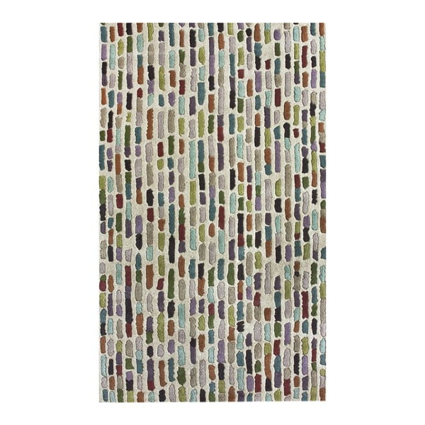 Wełniany dywan Multi Stripes, 152x244 cm