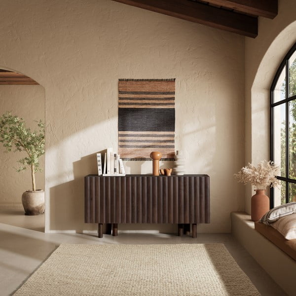 Brązowa komoda z litego drewna mango 160x80x40 cm Tamira – MOME-image-1