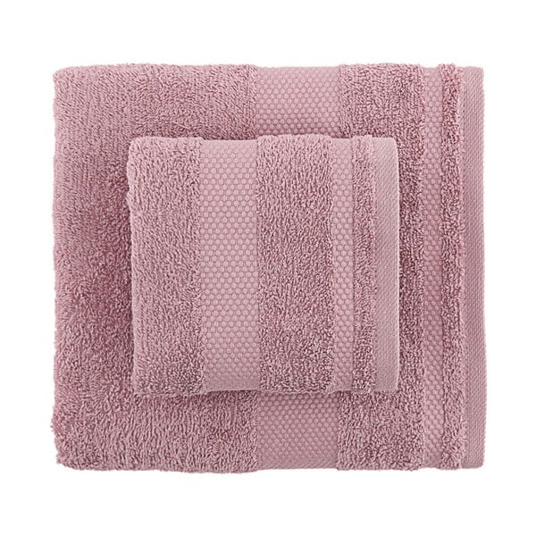 Zestaw 2 fioletowych ręczników Clio