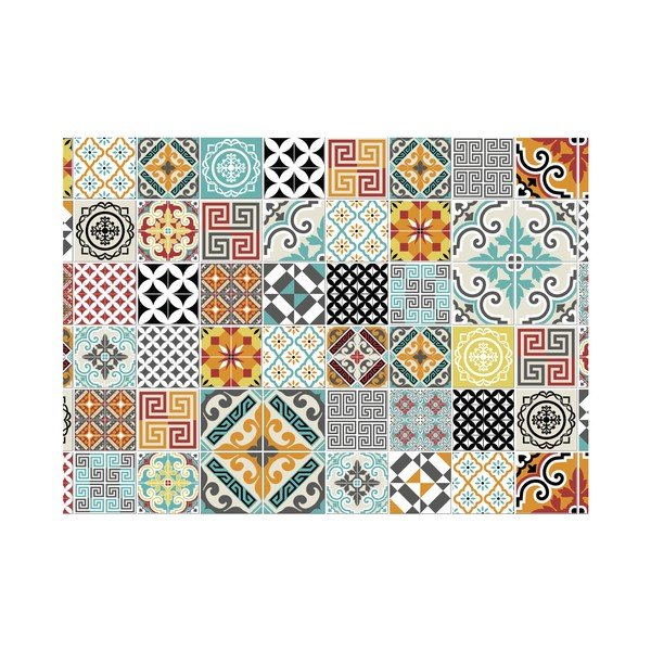 Zestaw 60 naklejek ściennych Ambiance Batista, 20x20 cm-image-2