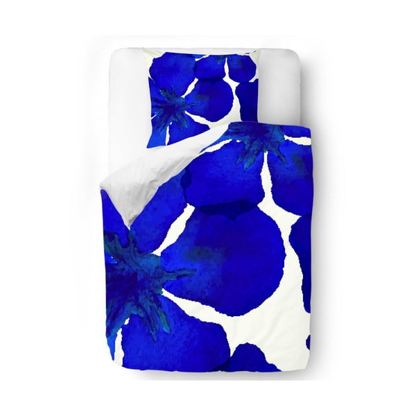Pościel Blue Abstract Flowers, 140x200 cm