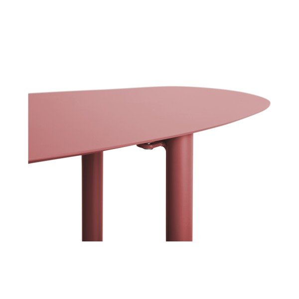 Bordowa metalowa konsola 28x90 cm Riqueza – Leitmotiv-image-3