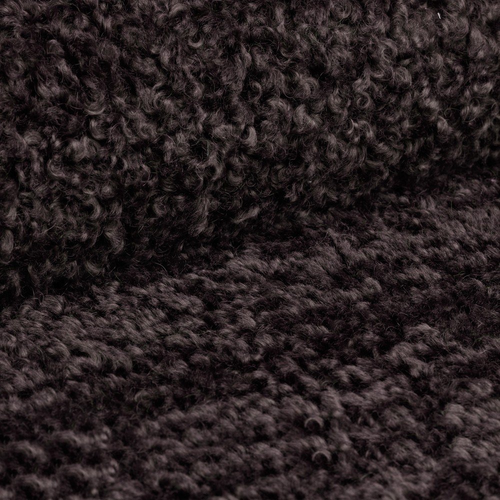 Antracytowy podnóżek modułowy z materiału bouclé Bellis – Micadoni Home (zdjęcie 4)