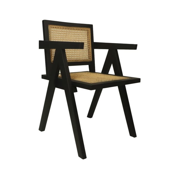 Czarne krzesło z drewna mahońowego Phi – HSM collection-image-2
