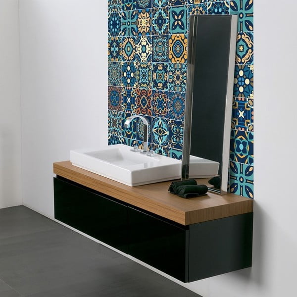 Komplet 9 dekoracyjnych naklejek ściennych Ambiance Dizier, 15x15 cm-image-2