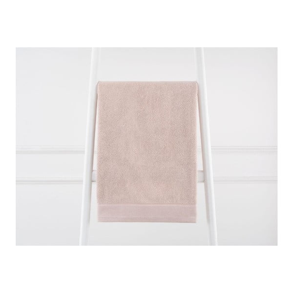 Jasnoróżowy ręcznik bawełniany Madame Coco Powder, 50x80 cm