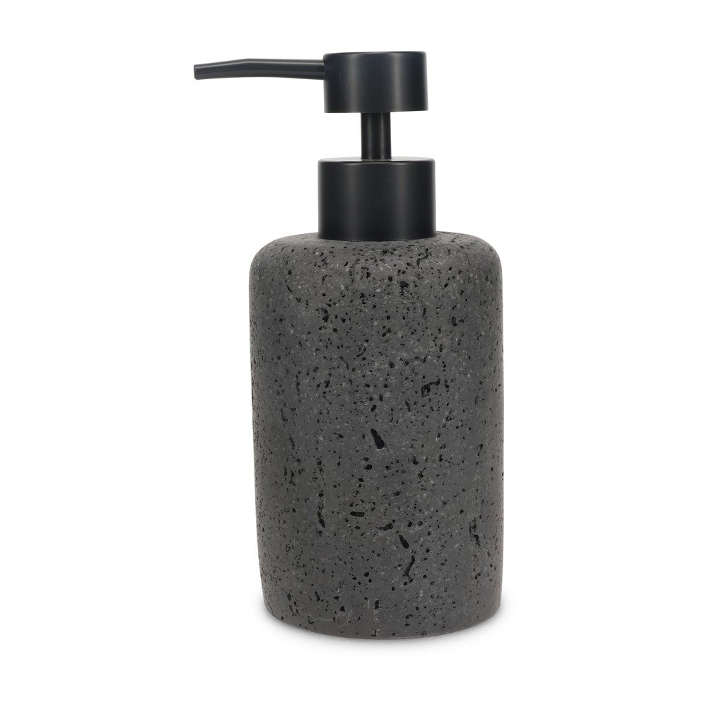 Ciemnoszary dozownik do mydła z żywicy polimerowej 250 ml Suds – S|P Collection