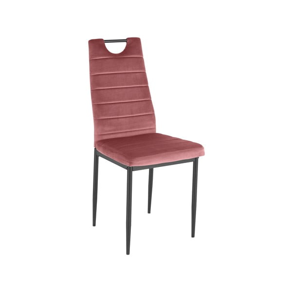 Ciemnoróżowe aksamitne krzesła zestaw 2 szt. Mandy – Støraa