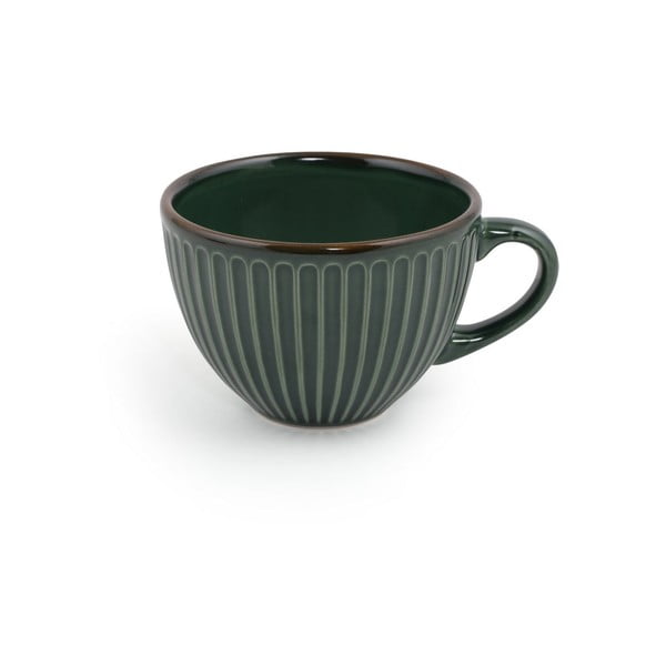 Ciemnozielone ceramiczne filiżanki zestaw 6 szt. 0.21 l – Hermia-image-3