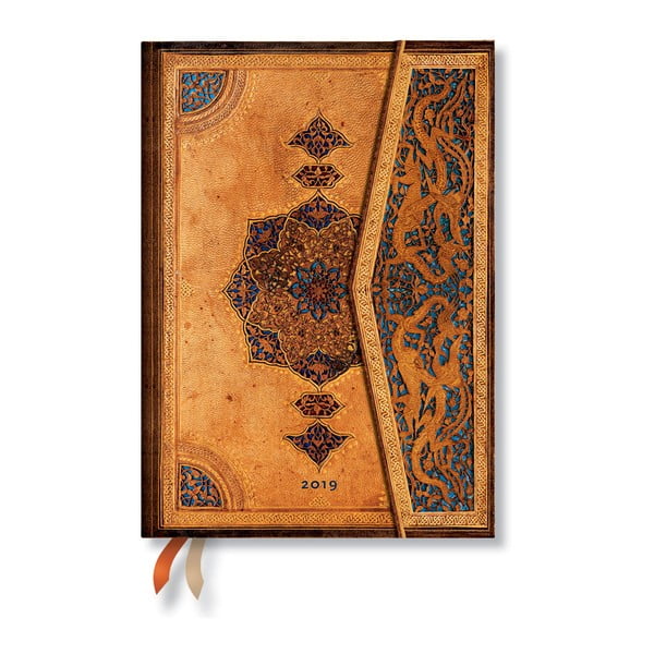 Kalendarz na 2019 rok Paperblanks Safavid Horizontal, 13x18 cm