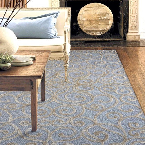 Srebrny dywan tuftowany ręcznie Monte Carlo, 244x153cm-image-4