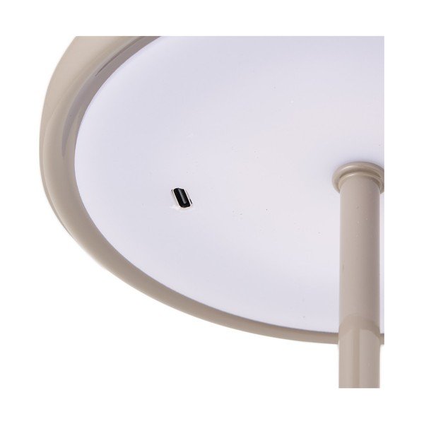 Szarobrązowa metalowa lampa stołowa LED (wysokość 23 cm) Margate – House Nordic-image-2