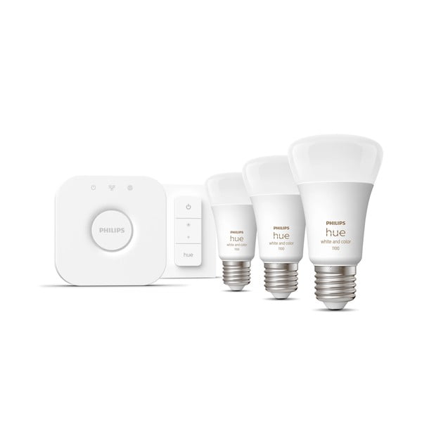 Inteligentny zestaw startowy 5 szt. z gwintem E27, 11 W White and color ambiance – Philips Hue