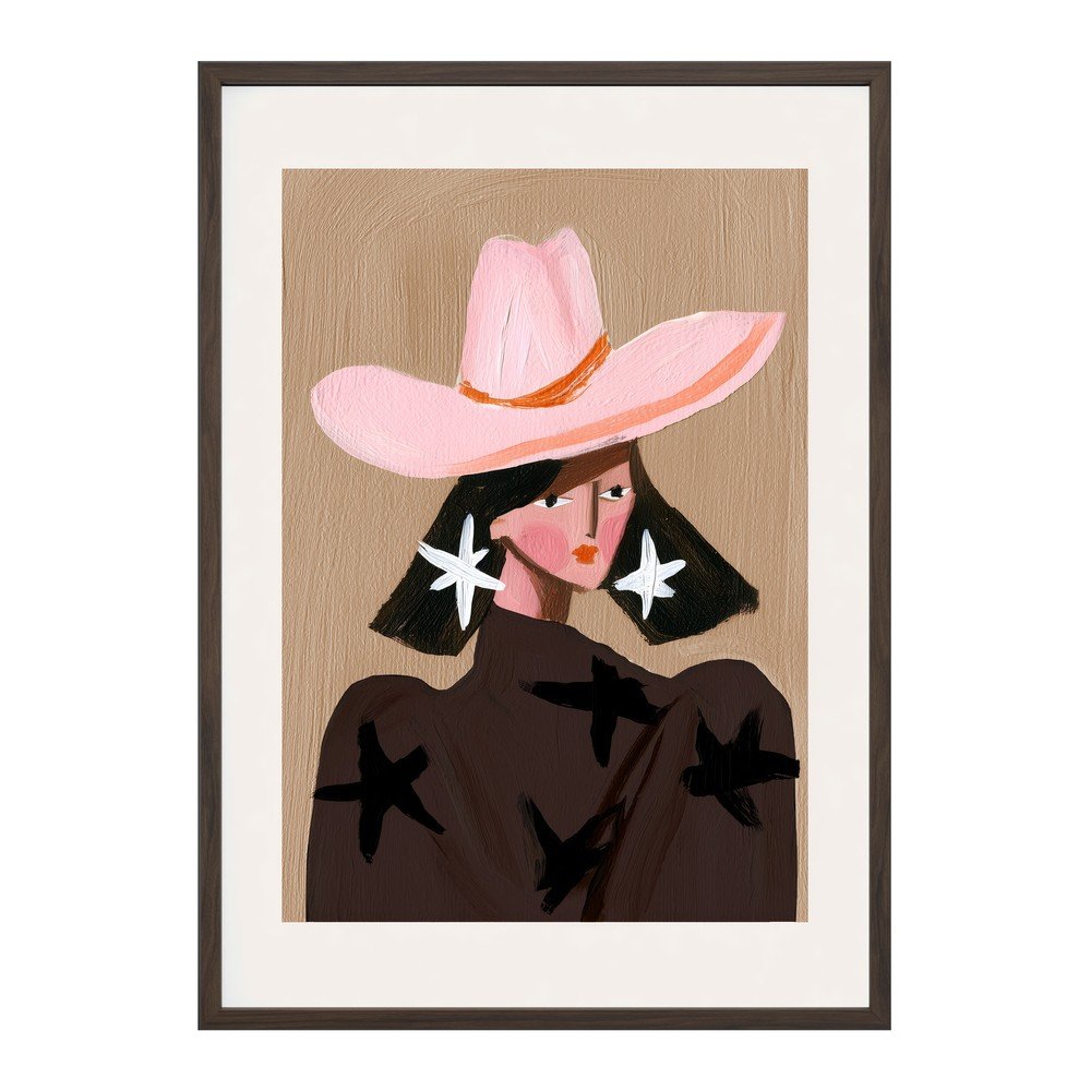 Obraz drukowany z ramą w zestawie 50x70 cm Cowgirl – Styler