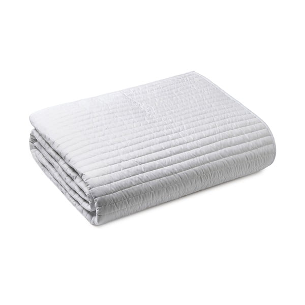 Biała narzuta pikowana na łóżko dwuosobowe 220x230 cm – Bianca